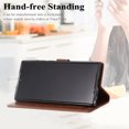 thumbnail image 2 of Wallet Case for Google Pixel 9 Pro XL,PU Leather Wallet Flip Kickstand Case [Magnetic Closure] [Wrist Strap] [Card Slots Holder] Embossed Butterfly & Flower Case for Women Girls,Brown, 2 of 9