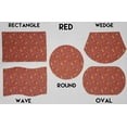 thumbnail image 2 of Spring Flowers Placemats by Penny's Needful Things (Round - Set of 6) (Red), 2 of 2