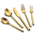 thumbnail image 1 of Juego de cubiertos Kelenfer Matte Gold Silverware 40 piezas, 1 of 7