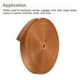 thumbnail image 4 of Flat Nylon Webbing Strap 1 Inch 50 Yards Dark Brown for Backpack, Luggage-rack, 4 of 7