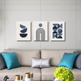 thumbnail image 5 of Set of 3 Blue Wall Art Prints, Modern Mid Century, Minimalist Geometric Wall Art, Navy Blue Wall Prints, for Living Room Bedroom Bathroom Gallery Boho Room Wall Decor -12"x16", 5 of 6