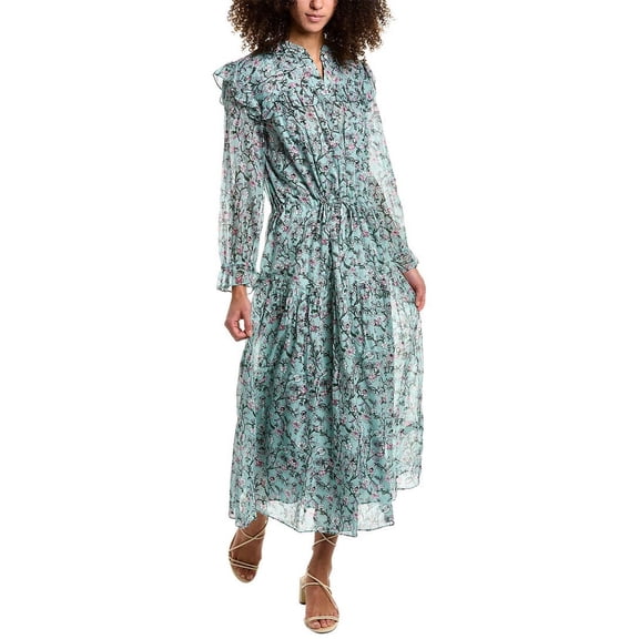 Isabel Marant womens Étoile Eina Midi Dress, 38, Green