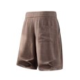 thumbnail image 4 of Casual Elastic Waist Straight Leg Shorts Summer Beach Blend Lightweight Comfortable Solid Color Loose Fit, 4 of 8