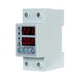 thumbnail image 2 of Relé 63a 220V DIN Rail Ajustable Sobre VoltaJe y Bajo Voltaje Protector Protector Relé Sobre Protección de Corriente Uso del Hogar Pantalla LED DUAL, 2 of 7