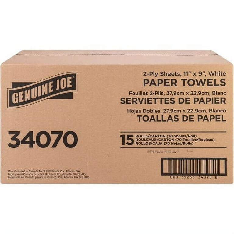 Genuine Joe 2-ply Paper Towel Rolls - 2 Ply - 9 Genuine Joe 2-ply Paper Towel Rolls - 2 Ply - 9
