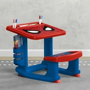 Spider-Man Draw and Play Desk by Delta Children – Includes 10 Markers and Coloring Book, Blue