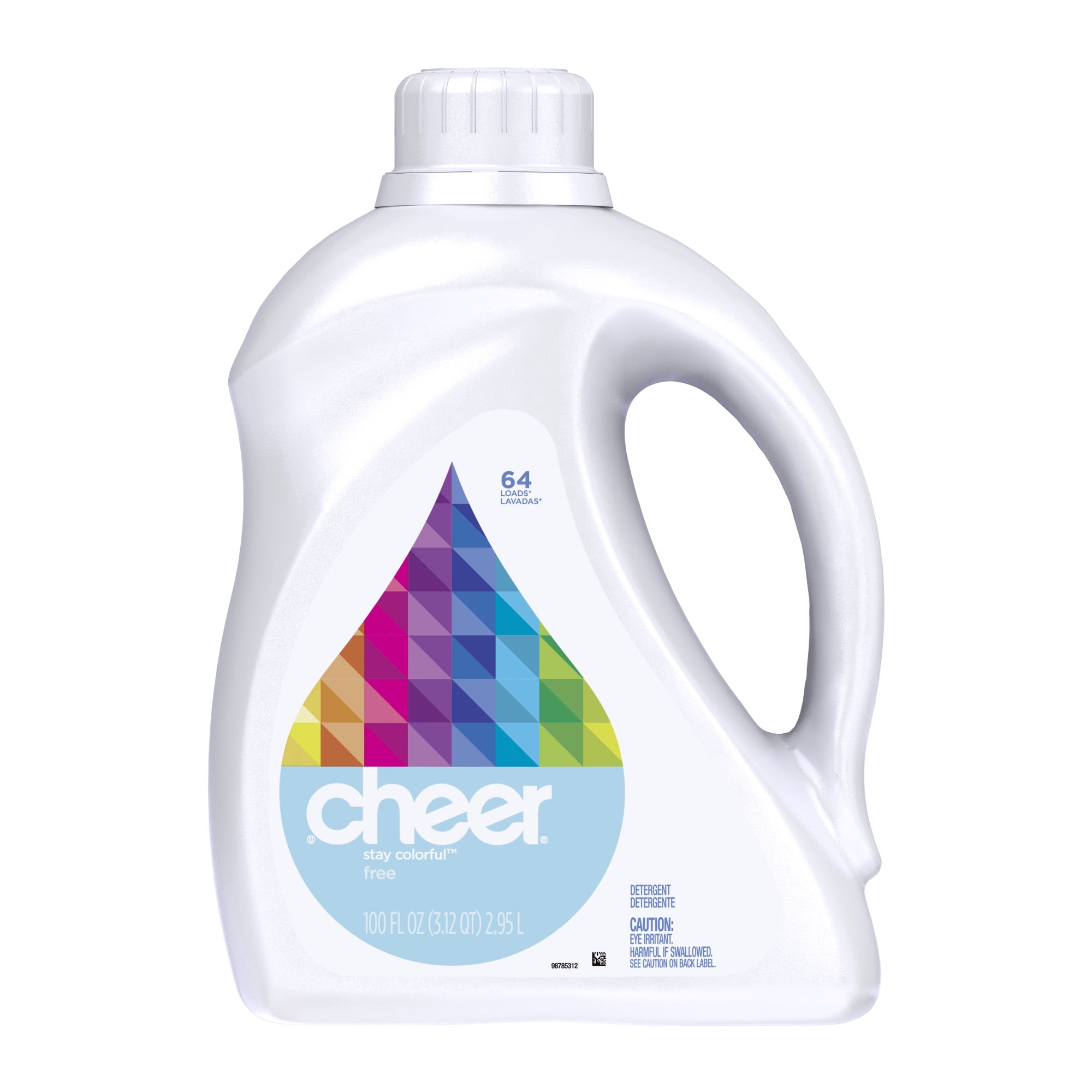 Cheer Free, 64 Loads Liquid Laundry Detergent, 100 fl oz