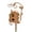As Shown, variant on Large Metal Bird House with Pole Outdoor Garden Courtyard Birdhouse Decor Hanging Mounted Resting Nesting Shelter for Backyard Patio Wild Birds Attracting Gift for Bird Watchers Nature Lover(B)