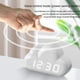 thumbnail image 5 of Reloj despertador creativo, cuatro nubes, reloj de mesa LED controlado por voz, snooze junto a la cama, reloj de mesa de luz nocturna de calendario para estudiantes, blanco, 5 of 7
