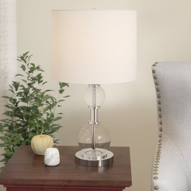 Glass 24.75Inch Table Lamp
