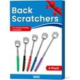 thumbnail image 2 of 5Pcs Portable Telescopic Back Scratcher Stainless Steel Bear Claw Rubber Handle Relieve Body Itching, 2 of 2
