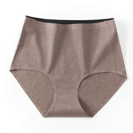 

Aayomet Women Panties Thong Ladies Show Wear Fashion Soft Ice Silk Seamless Low Waist Lace Hollow Briefs Brown XL