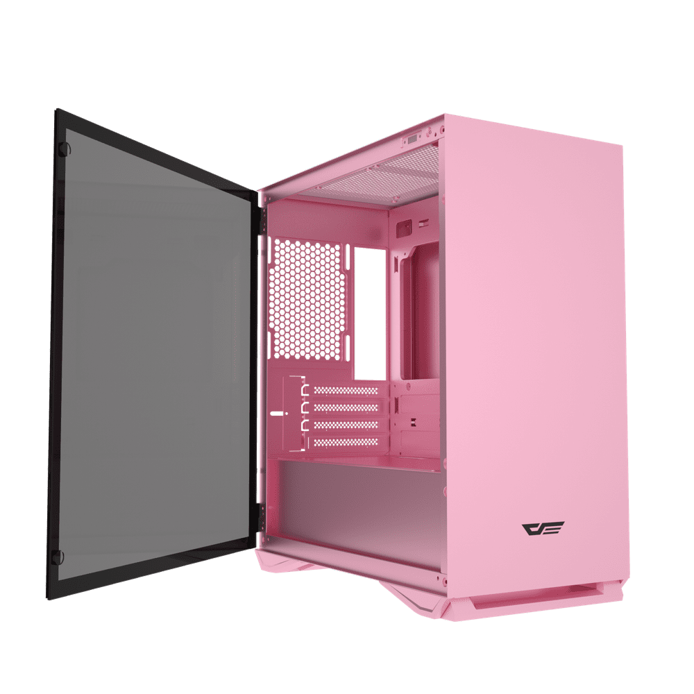 darkFlash Micro ATX Mini ITX Tower MicroATX Computer Case with Door