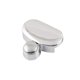 thumbnail image 4 of Silver Zinc Alloy Mirror Holder Clips for Bathroom Wall Glass Accessories 4 Pieces, 4 of 5
