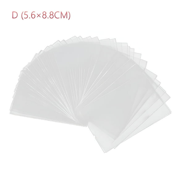 CCOCC 100Pcs/set Card Sleeves Transparent Top Loader Card Holders Protector Thick Trading Card Holder Clear Protective Sleeves