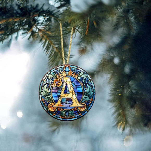 Personalized Home Ornaments Letter Name Ornaments Customized Initial Ornaments Christmas Gifts Family Souvenirs Monogram Ornaments
