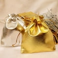 thumbnail image 5 of FOMIYES 100Ud Bolsas Con Cordón Doradas Para Joyería Y Paquetes Pequeños En Fiestas, 5 of 5