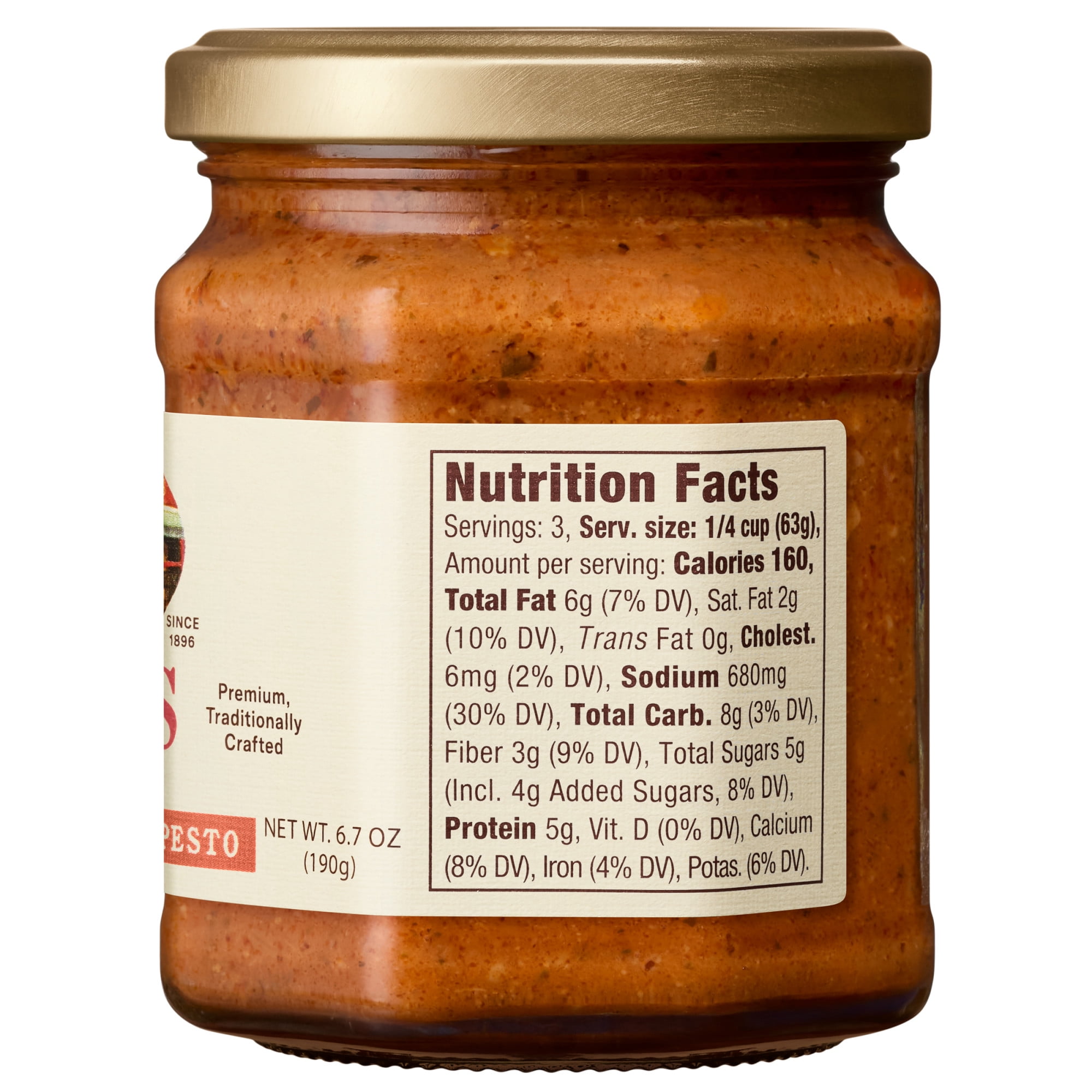 (6 pack) Rao's Homemade Sun Dried Tomato Pesto Sauce,  6.7 oz