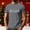 (Casual 88)Gray, variant on DayScoop Mens Short Sleeve T-Shirts Casual T Shirt Summer Christmas Print Sports Fashion Round Neck Top Shirts