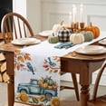 thumbnail image 3 of Fall Harvest Table Runner, Autumn Thanksgiving Kitchen Dining Table Decoration for Home Party Decor 13x48 Inches, 3 of 9