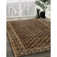 thumbnail image 3 of Ahgly Company Machine Washable Indoor Square Abstract Bakers Brown Area Rugs, 8' Square, 3 of 7