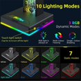 thumbnail image 2 of Piifox RGB Gaming Headset Holder with 10 Lights, Dual USB Interfaces, 2 of 5