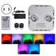 thumbnail image 1 of Kit de iluminación de fibra óptica RGB de doble cabezal de 32 W con control remoto de 28 teclas para cine en casa KTV Hotel ClubUS 100-240V, 1 of 10