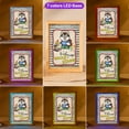 thumbnail image 3 of Welcome Alaskan Malamute Back to School Vintage Retro Acrylic Plaque with Wood Photo Frame Box Alaska Mal Dog Lovers Gifts Light Box - 02012, 3 of 5
