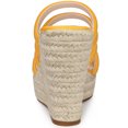 thumbnail image 4 of BLISSFUL STEP Sandales Compensées à Plateforme à Brides pour Femmes Espadrilles à Talons Compensés Jaunes 9 m US, 4 of 6