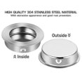 thumbnail image 2 of Yardwe 4PCS 35mm Flat Stainless Steel Recessed Flush Pull Finger Insert Sliding Door Handle Cabinet Pulls Drawer, 2 of 3