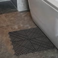 thumbnail image 4 of Raindrops 2Pcs Black Garage Floor Tiles Interlocking Drainage Mat Non Slip Multifunctional, 4 of 6