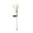White, variant on Solar Lily Flower Lights Outdoor, Waterproof Solar Powered Garden Stake Lights, Multi-Color Changing LED Decorative Lights for Patio Yard Pathway Lawn Wedding Party Landscape Decoration,3*29 in.
