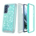 thumbnail image 3 of Value Pack ! for Samsung Galaxy S21 FE Sparkle Glitter Bling Full Body Built In Screen Protector Phone Case PU Shock Bumper Scratch Guard Skin Wrap Slim Cover, 3 of 4