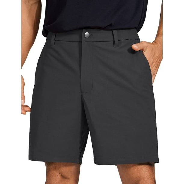 Shorts CRZ YOGA para Hombre 9" Cómodos y Ligeros para Golf Gris Tinta