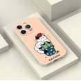 thumbnail image 4 of Único a la moda: Funda para teléfono plateada multicolor con diseño de imagen divertida y mate de doble capa para iPhone 15 Pro Max 14 13 12 Pro 11, 4 of 4