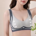 thumbnail image 5 of Lixiuxyad Womens Bras Push up Underwire Women's Thin Seamless Vest Soft Support Large Chest Small Half Fixed Cup Breathable Bra, 5 of 6