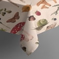 thumbnail image 4 of Red Mushroom Insect Light Pattern Rectangle Tablecloth 60"x102",Waterproof Polyester Rectangle Table Cloth, Wipeable Spillproof Polyester Tablecloth for Dining, Camping, Indoor and Outdoor, 4 of 6