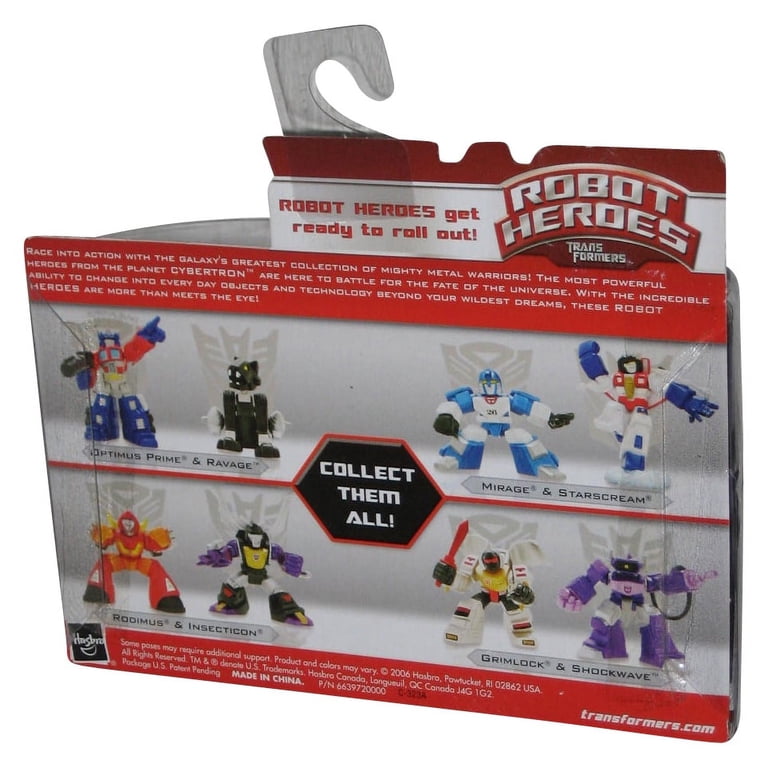 Transformers Robot Heroes Figure 2-Pack, Optimus Prime Vs. Ravage