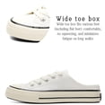 thumbnail image 4 of CHICVOMEY Women's Mules Comfortable Slip on Sneakers Tennis Shoes Summer Backless Canvas Tennis Shoes, 4 of 9