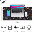 thumbnail image 5 of Long Mouse Pads for Desk,Colorful Halloween Icons Pattern Desk Mats on Top Of Desks, Desk Mouse Pad Extra Large with 3mm Non-Slip Base and Stitched Edge for Gaming,Office,Work,Home 35.4"x15.7", 5 of 6