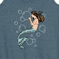 thumbnail image 3 of Instant Message - Mermaid Holding Bubbles Graphic Racerback Tank, 3 of 6