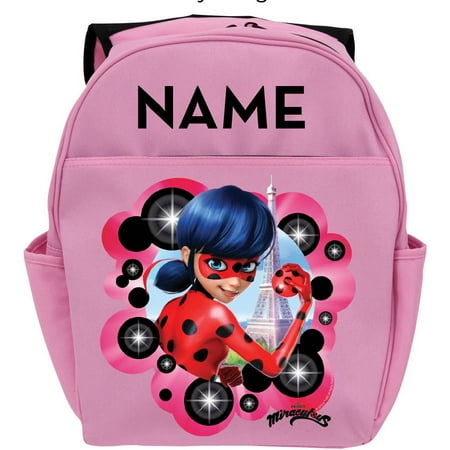 Personalized Miraculous Ladybug Pink Youth Backpack,