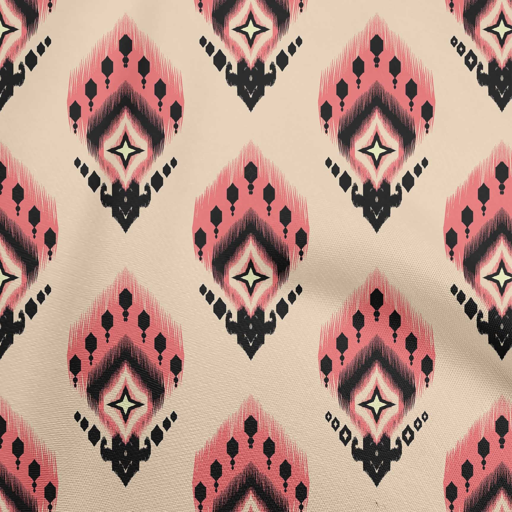 oneOone Cotton Silk Light Beige Fabric Asian Ikat Fabric For Sewing Printed  Craft Fabric By The Yard 42 Inch Wide - Walmart.com