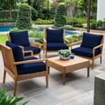 thumbnail image 4 of Fabuday Outdoor Chair Cushions Set - 24 x 24 Inch Waterproof & Fade Resistant Patio Furniture with Removable Cover Deep Seat & Ba, 4 of 7
