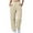 Khaki Pants fot Women, variant on AINIYS Women's Elastic Waist Sweatpants Baggy Jogger Pants Wide Leg Ankle Pants Black L