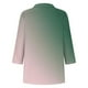 thumbnail image 4 of mfyjkho Tops De Gimnasio Para Mujer, Camiseta De Mujer Con Cuello En V, Solapa Y Manga 3/4 A Juego Tops De Gimnasio Para Mujer Xl, 4 of 5