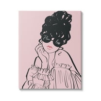 Stupell Industries Flawless Text Bold Pink Glam Fashion Woman Graphic Art Gallery Wrapped Canvas Print Wall Art, Design by Ziwei Li