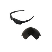 Walleva Black Polarized Replacement Lenses for Oakley Flak 2.0 Sunglasses