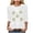 White, variant on felwors St Patty's Day Shirt Women 2025 Casual Plus Size 3/4 Sleeve Irish Clover Shirts Funny Saint Patrick's Tunic Tops (Red, M)