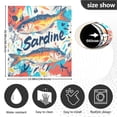 thumbnail image 5 of Yayeee Magnetic Dishwasher Cover for The Front Decoration Home Kitchen Machine Sticker Protector, Yellow Sardines Pattern, 5 of 6